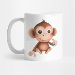 Cute Monkey Drawing Mug